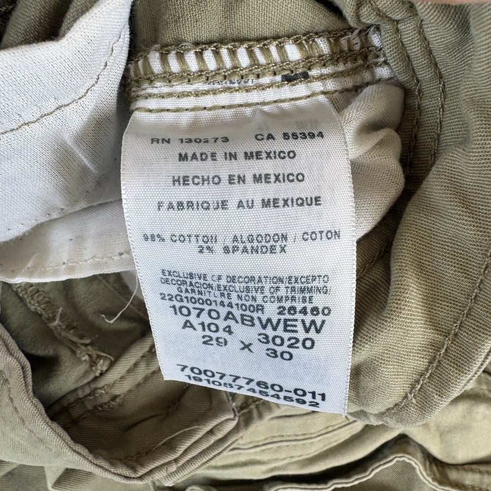 Wrangler Cargo Pants Womens 29x28 Tan Relaxed Fit Comfort Mid Rise Skinny Leg - Picture 7 of 10